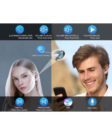 VOLT PLUS TECH Wireless Bluetooth Earbuds for Samsung Galaxy - Black F9 TWS, IPX7 Waterproof, 2000mAh Case - Buy Online on SooperMarket.com