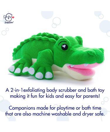 SoapSox Hunter The Gator Bath Toy Sponge - Fun & Safe for Kids - Buy Online on SooperMarket.com