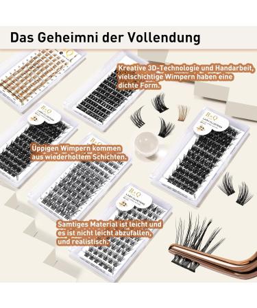 72 PCs DIY Individual Eyelashes for Beginners | Reusable Wispy Fluffy Single Eyelash Extensions at Home (B28 D-12mm) - Buy Online on SooperMarket.com
