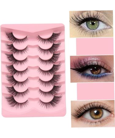 Fake Eyelashes 1 Pack/7 Pairs Fluffy Mink Lashes 3D Natural Look Wispy Eye Lashes Faulse Eyelashes Extension for Eye Makup Mink Lashes Lash Extension False Eyelashes Wispy Eye Lashes - Buy Online on SooperMarket.com