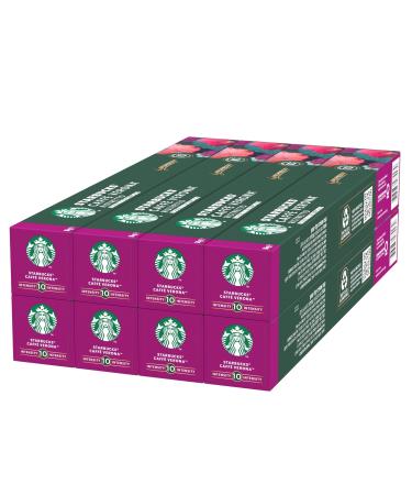 STARBUCKS Caff Verona By Nespresso Dark Roast Coffee Capsules 8 X 10 (80 Capsules) 10 pieces (pack of 8) Verona Single