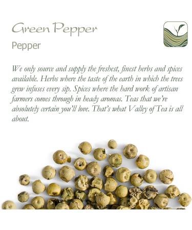 Organic Green Peppercorns Whole - Gourmet Pepper Corn for Grinder - 100g - Buy Online on SooperMarket.com