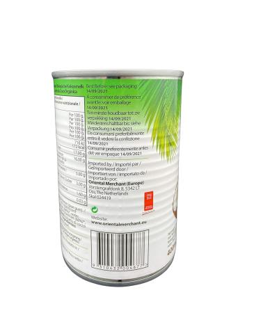 Buy Valcom Organic Coconut Milk 400ml - Pure & Natural Coconut Cream for Cooking & Beverages | International Shipping Available - Buy Online on SooperMarket.com