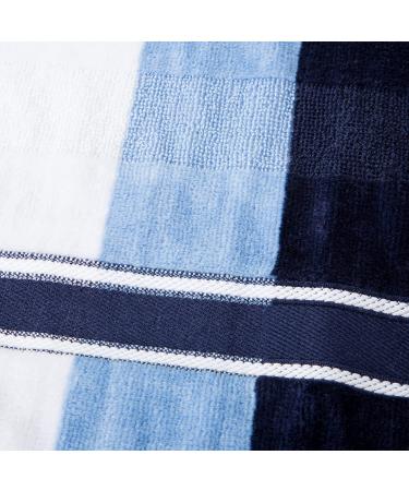 Lavish Home Oakville Velour 6-Piece Towel Set - Navy | 100% Cotton - Buy Online on SooperMarket.com