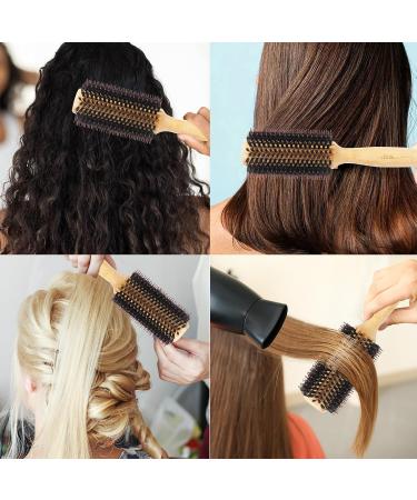Vista Round Hair Brush - Large Bamboo