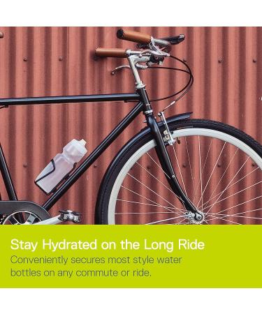 Delta Cycle Bike Water Bottle Holder - Lightweight Alloy Cage for Standard Bottles - Easy Installation, Black - Buy Online on SooperMarket.com