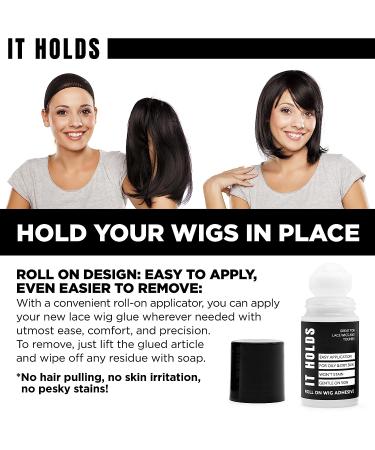 Premium Roll-On Body Glue for Skin - Liquid Fashion Tape | Butt & Body Glue | Sweat Resistant Adhesive | Wig & Sock Glue | Residue-Free | Made in USA - 2oz (1 Pack) - Buy Online on SooperMarket.com