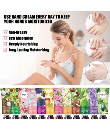 38 Pack Hand Cream Gift Set for Women & Men - Shea Butter Moisturizing Lotion for Dry Cracked Hands - Plant Fragrance, Natural Scented Hand Care - Travel Size Bulk Gift for Her, Mom, Grandma - Buy Online on SooperMarket.com
