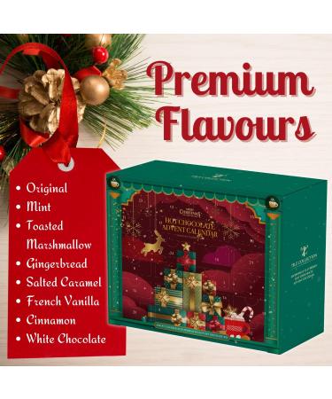 Hot Chocolate Advent Calendar 2023-24 Days Hot Chocolate Flavour Selection of Toasted Marshmallow Hazelnut Gingerbread Salted Caramel and More - Hot Chocolate Gift Set | Christmas Set - Buy Online on SooperMarket.com