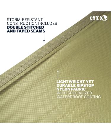 ENO HouseFly Rain Tarp - Ultralight Camping Tarp in Lichen | Standard Packaging - Buy Online on SooperMarket.com