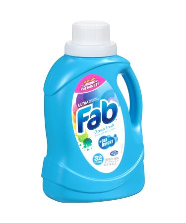 Fab 2X Ocean Fresh Liquid Laundry Detergent (50oz)