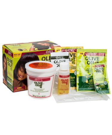 Buy U/S Organic Olive Oil Relaxer Kit - Norm Size 1ct | No-Lye Hair Relaxer for Healthy Hair - Buy Online on SooperMarket.com