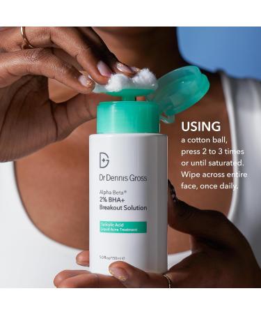Dr Dennis Gross Alpha Beta 2% BHA+ Breakout Solution - Minimize Pores & Prevent Breakouts - 5 Fl Oz | International Shipping Available - Buy Online on SooperMarket.com