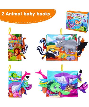 Fnsel Baby Book - 2-Piece 3D Fabric Toy Set for 0-12 Months | Crackling Feeling Book & Quiet Book Gift for Girls - Buy Online on SooperMarket.com
