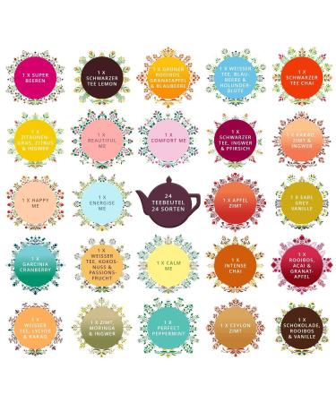 ETS TEE Advent Calendar - 24 Organic Teas | Fruit Herbal Green & Black Tea | Perfect Christmas Gift - Buy Online on SooperMarket.com