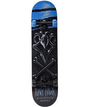Tony Hawk 31" Skateboard - Signature Series Skateboard with Pro Trucks, Full Grip Tape, 9-Ply Maple Deck, Ideal for All Experience Levels Crossbone