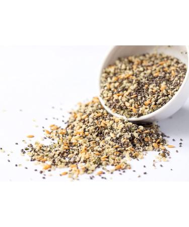 Organic Chia Flax Hemp Seeds Mix 5lb - Non-GMO Vegan Kosher Blend for Smoothies & Salads - Buy Online on SooperMarket.com