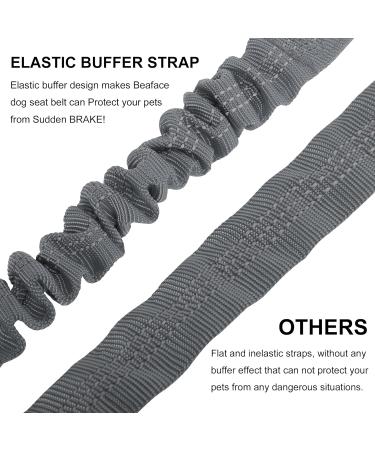 Beaface Headrest Dog Car Seat Belt Pet Car Seat Belt Lead Adjustable Elastic Car Harness Seat Belts for Dogs Cats Pets in Car Strong Nylon Bungee Buffer Dog Car Harnesses (Grey) - Buy Online on SooperMarket.com
