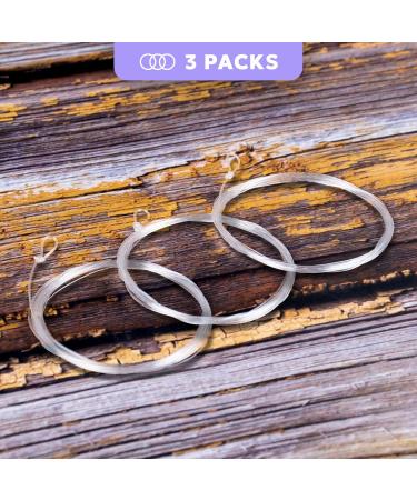 Buy SF 3 Pack Pre-Bound Loop-Fly Fishing Leaders - Conical Fluorocarbon 2.5m & 2.9m 7.5ft-0X - International Shipping Available - Buy Online on SooperMarket.com