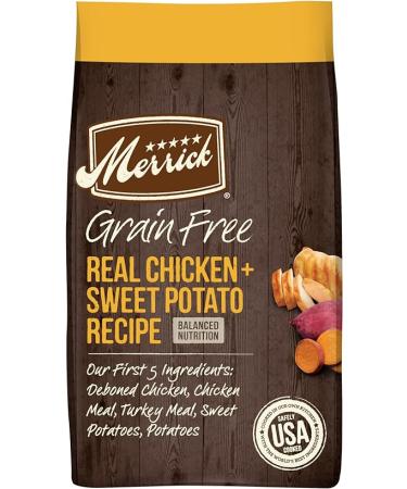Merrick Grain Free Dry Dog Food Real Chicken & Sweet Potato Recipe - 10 lb Bag