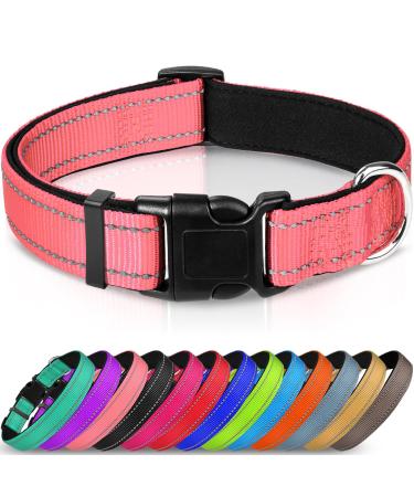 Joytale Dog Collar Reflective Dog Collar for Large Dogs L Pink L (Pack of 1) Pink