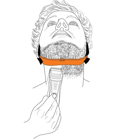Beard Neckline Shaper Guide - Hands-Free & Adjustable Template for Perfect Beard Lines - Made in USA - Buy Online on SooperMarket.com