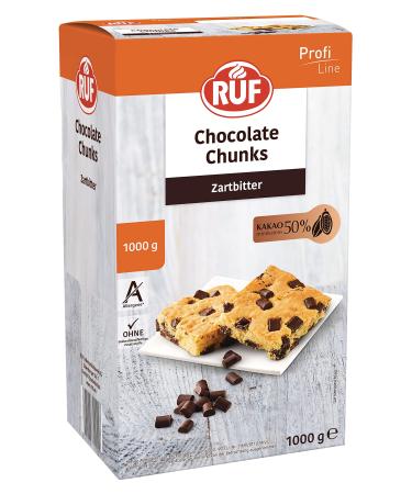 Call Chocolate Chunks Daring bitter backproof dark chocolate drops XXL chocolate drops for baking vegan chocolate pieces gluten-free large pack 1x1000g