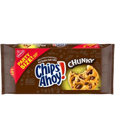 Chips Ahoy! Chunky Chunk Cookies Party Size 24.75 oz Pack Chocolate Chip 1 Count