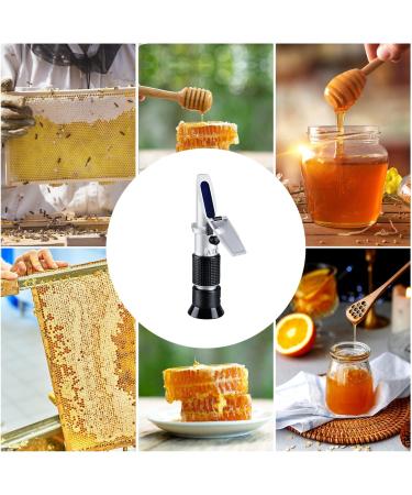 Buy XRClif Honey Refractometer with ATC - Portable Handheld LCD Display for Accurate Sugar Content Measurement (BRIX 58-92%) - Ideal for Honey Fruit Drinks & More - Buy Online on SooperMarket.com