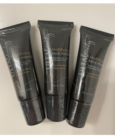 Ulta Beauty Mattifying Matte Face Primer Mini Set of 3 0.34 fl oz each/ total 1.02 fl oz 0.33 Ounce (Pack of 3) 1.0 Ounce