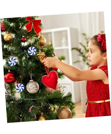 Alipis 100 Pcs Round Crafts Beads Winter Christmas Tree Accessories Mint Christmas Socks Christmas Tree Pendant Candy Charm Decorations DIY Charms Candy Accessories Scattered Beads - Buy Online on SooperMarket.com