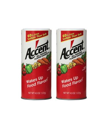 Accent Flavor Enhancer Shaker - 4.5 Oz. Each - 2 Pack