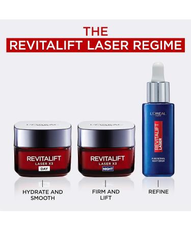 L Or al Paris Laser Renew Triple Action Anti-Ageing Day Cream Reduce Wrinkle and Fine Line Appearance Moisturises Firms Brightens Skin Pro-Retinol Hyaluronic Acid and Vitamin C 50ml 50 ml (Pack of 1) - Buy Online on SooperMarket.com