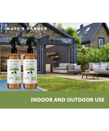 Kate's Garden Rodent Repellent Spray with Peppermint Oil - 16oz (2-Pack) | Non-Toxic Mice & Rat Repellent | Indoor & Outdoor Use | Made in USA - Buy Online on SooperMarket.com