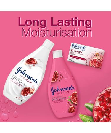Johnsons Adult Vita-Rich Bright Body Lotion Pomgrnt - 400 ml - Buy Online on SooperMarket.com