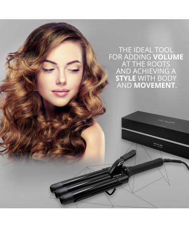 Buy Corioliss Triple Barrel Hair Curler - 3 Barrel Ceramic & Tourmaline Wand with Temperature Control | International Shipping Available - Buy Online on SooperMarket.com