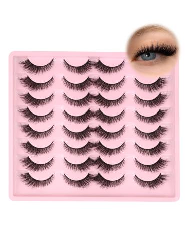 False Lashes Strips Cat Eye16 Pairs