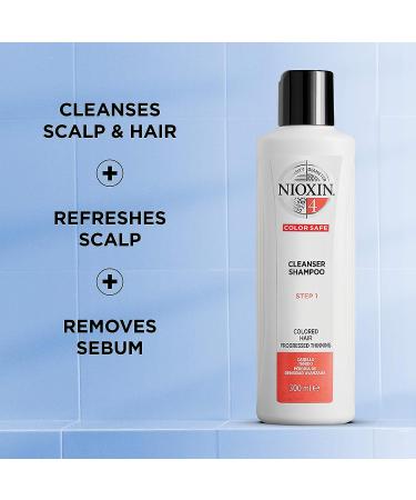 Nioxin System 4 Scalp Cleaning Shampoo & Therapy Conditioner Set for Color Treated Hair with Progressed Thinning - Buy Online on SooperMarket.com