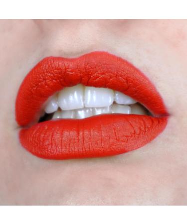 Mynena Orange Red Matte Liquid Lipstick - Long Lasting, Waterproof, Gluten-Free | Glory - Buy Online on SooperMarket.com