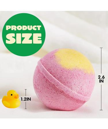 8 Pack Bubble Bath Bombs for Kids with Surprise Toy - Natural Essential Oil Fizzies Set - Kids Safe Christmas Gift - Buy Online on SooperMarket.com