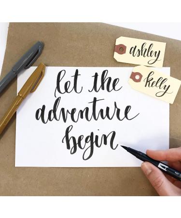 Wildflower Art Studio Brush Lettering Calligraphy Kit - Beginner Starter Set with Instruction Book and Supplies - Perfect Gift for Kids, Teens, Adults - Buy Online on SooperMarket.com