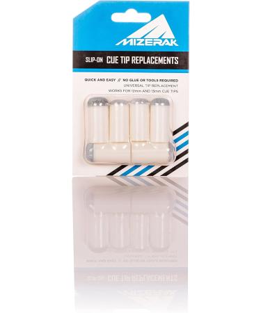 Mizerak Universal Cue Tip Replacements - 12mm & 13mm - No Glue or Tools Needed - Buy Online on SooperMarket.com