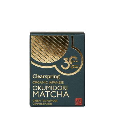 Clearspring Okumidori Matcha - Limited Edition Organic Japanese Matcha - Ceremonial Grade 30g