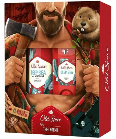 Old Spice Deep Sea Shower Gel & Deodorant Gift Set