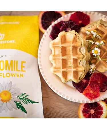Organic Chamomile Whole Flower Loose Leaf Tea Leaves 4oz - Pure and Natural | Packaging May Vary - Buy Online on SooperMarket.com