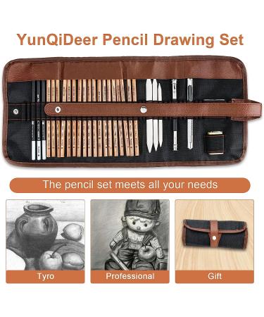 YunQiDeer Drawing Pencils Set - Professional Sketching Art Supplies Kit for Kids and Adults - Buy Online on SooperMarket.com