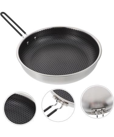 MAGICLULU Stainless Steel Griddle 1pc Outdoor Non Stick Pan Iron Honeycomb Water Cup Camping Skillet - Buy Online on SooperMarket.com