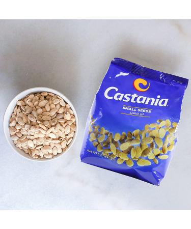 Castania Lebanese & Egyptian Mini Melon Seeds Snack Mix - Salted, No Added Sugars - 12oz Bag (1 Pack) - Buy Online on SooperMarket.com