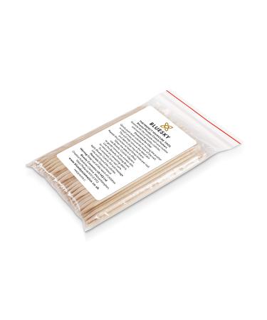 Bluesky 100 Wooden Cuticle Pushers Orange Wood Sticks Double End Nail Cleaner Tool 11.5 cm/4.5 Inches
