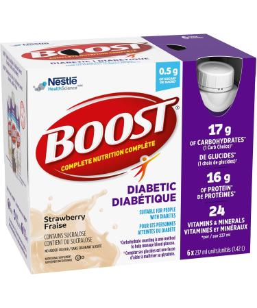 BOOST Diabetic Nutritional Supplement Strawberry 237 ml - Buy Online on SooperMarket.com